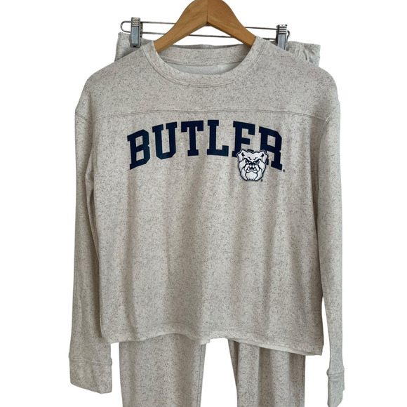 Butler Bulldogs Pajama Lounge Set Womens Large Jogger PJ's 2 Piece Soft Cozy - Picture 2 of 12
